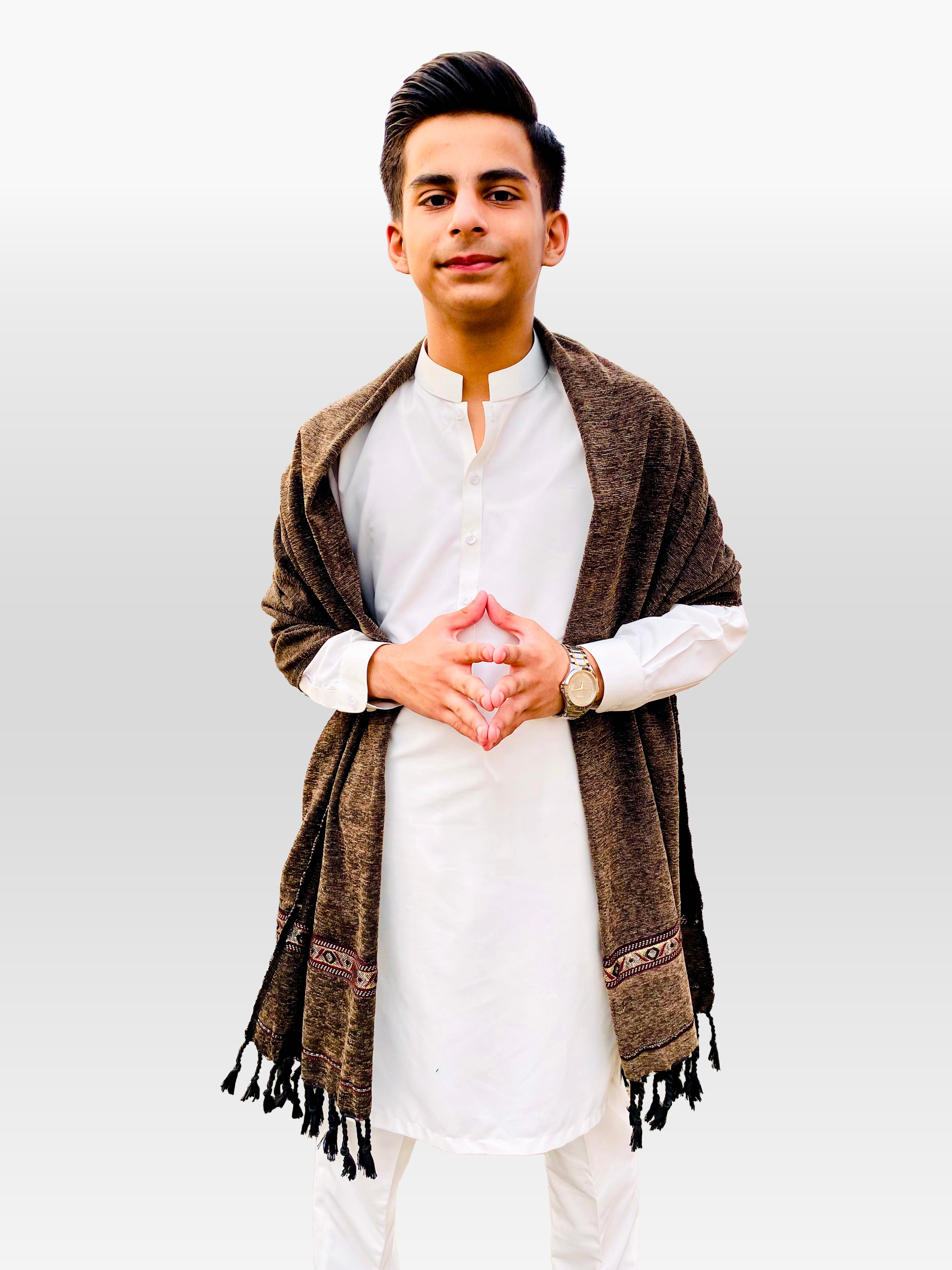 Brown Kids Shawl
