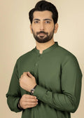 (GREEN SHADE) Winter Unstitched Men's Suit