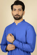 (ROYAL BLUE SHADE) Winter Unstitched Men's Suit