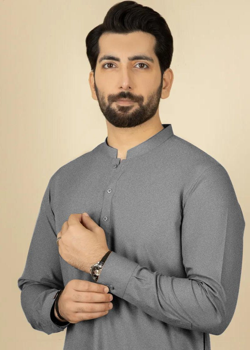 GRAY SHADE | WOOL UNSTITCHED MEN SUIT