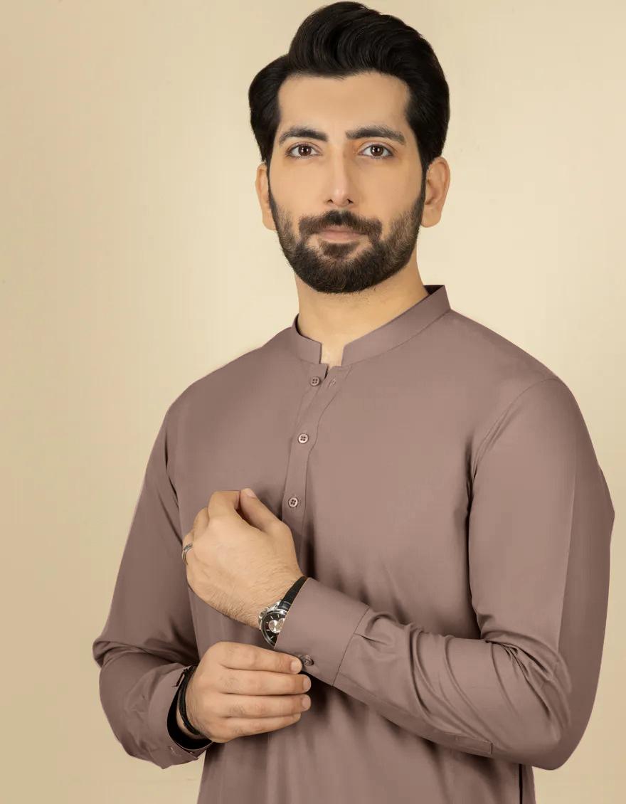 ( BROWN SHADE) Winter Unstitched Men's Suit