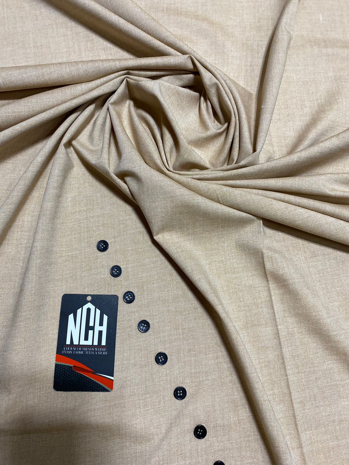 BIEGE SHADE | WOOL UNSTITCHED MEN SUIT