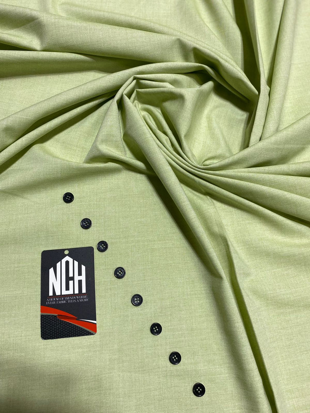 APPLE GREEN SHADE | WOOL UNSTITCHED MEN SUIT