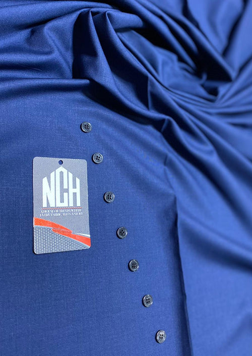 (ROYAL BLUE SHADE) Winter Unstitched Men's Suit