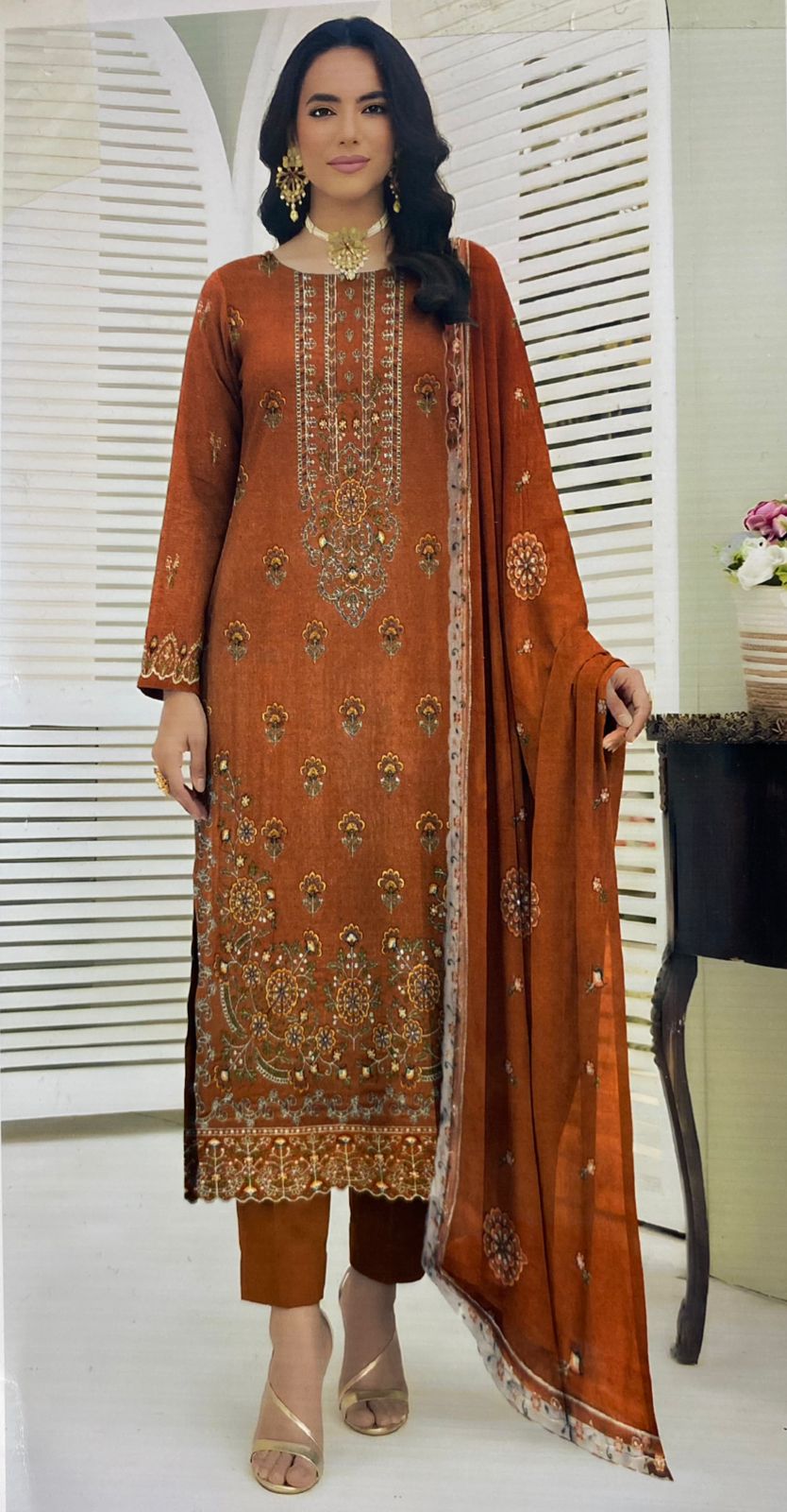 Fully embroidered ladies suit by Sobia Waseem