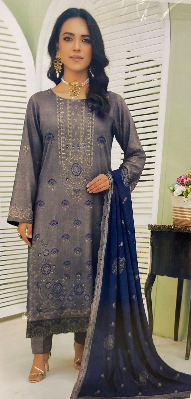Fully embroidered ladies suit by Sobia Waseem