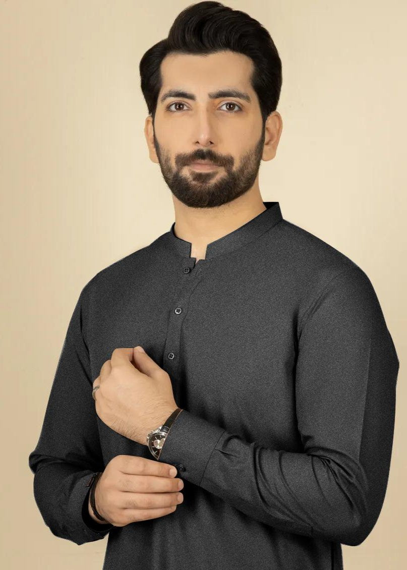 BLACK SHADE | WOOL UNSTITCHED MEN SUIT